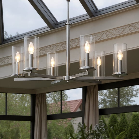 Luxury Transitional Chandelier, Chrome, UKC20056
