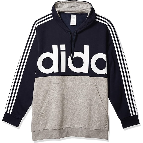 adidas Mens Essentials Colorblock Pullover Sweatshirt