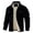 Black, variant on Men's Long-Sleeve Corduroy Jacket with Lapel, Pockets and Single-Breasted Fleece-Lined Design for Warmth, Fashionable Casual Style, Fall and Winter Wear, and Holiday Events,Black,L