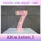 thumbnail image 2 of Xihbxyly Lámpara Led Colorida con Letras Decorativas Portátiles, Luz Led de Subtítulos Moderna, Decoración para Fiestas En Casa, Ambiente Romántico y Cálido, Material Abs+Pp, Funciona con Pilas., 2 of 4