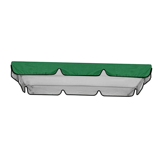 Reempzo de cubierta del columpio de jardín de 3 pzas Verde 195x125x15cm Sunnimix Toldo abatible