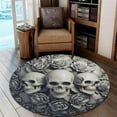 thumbnail image 3 of Fish Bowl Round Area Rug, aquarium style circle carpet for bathroom, kids room or hallway, soft washable non-slip floor mat, aquatic animal décor, 3 of 6