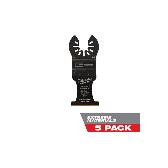 Milwaukee Tool Milwaukee OPEN-LOK 1-3/8" TITANIUM ENHANCED CARBIDE TEETH MULTI-MATERIAL BLADE 5PK