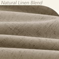 thumbnail image 3 of Juego de cortinas Guken Blackout de 160 cm de longitud, 2 paneles, lino caqui, 3 of 7