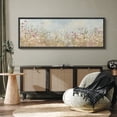 thumbnail image 4 of Large Framed Canvas Wall Art Summer Wildflowers Field Landscape Print for Living Room Decoration - 60"x20" Black Framed, 4 of 8