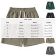 thumbnail image 3 of RYDCOT Mens Letter Graphics Cotton Knit Athletic Gym Shorts | Work out Jogger Basketball Sweat Shorts with Drawstring & Pockets Gray, 3 of 5