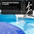 thumbnail image 1 of VERDANVERSE 12Ud Clips V Para Accesorios De Piscina Soporte Para Redes Y Cepillos, 1 of 8
