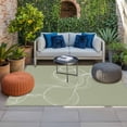 thumbnail image 2 of Sage Green Outdoor Rug for Patio/Deck/Porch, Non-Slip Large Area Rug 6 x 9 Ft, Minimalist Abstract Modern White Art Indoor Outdoor Rugs Washable Area Rugs, Reversible Camping Rug Carpet Runner, 2 of 8