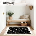 thumbnail image 3 of ODIKA 6'x9' Machine Washable Non-Slip Area Rug, Stylish Black Gold Marble Door High Traffic Rug, Black, 100935, 3 of 7