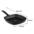thumbnail image 2 of T-fal Sart&eacute;n Grill 26x26 cm, Antiadherente Titanium Resistente, Termo-Se&ntilde;al para Cocci&oacute;n &Oacute;ptima, Calor Uniforme y Limpieza F&aacute;cil, Modelo B4694084, 2 of 7