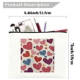 thumbnail image 5 of Pratyus Tote Bag Pink Love Cosmetic Bag for Women Hearts Dots Annabel Kidston Travel Essentials Ladies Accessories White, 5 of 6