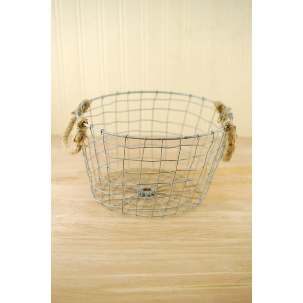 Wire Basket Round 10 x 6in. 10in. Wide Basket