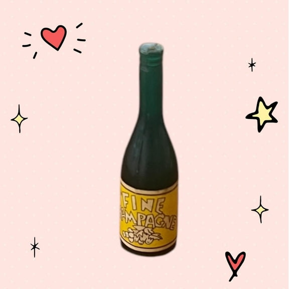 90s My Little Pony Wedding Bride Accessory Play Toy CHAMPAGNE BOTTLE