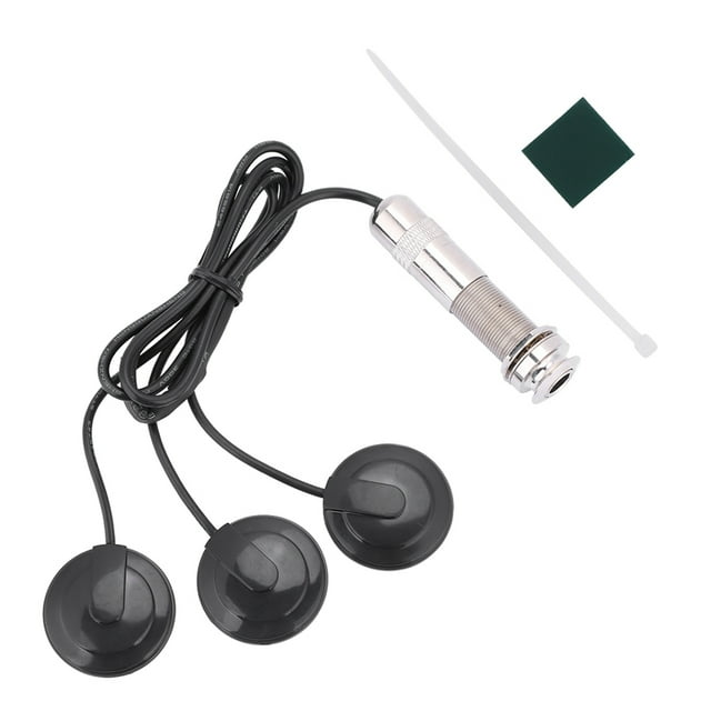 BR Transductor piezoeléctrico de pastilla de 6,35 mm para instrumentos de mandolina de ukelele de guitarra acústica