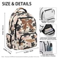 thumbnail image 7 of KEIAHUAN Cow Camo Bow Girls Backpack, Weather Resistant Wearproof Student Daypack Large Capacity 17 Inch Fits 14 Inch Laptop, Perfect Birthday Present Choice for Boys Kids All School Grades, 7 of 7