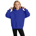 thumbnail image 2 of Girls Hooded Sweatshirt Fleece Pullover Hoodie Long Sleeve Solid Pockets Casual Cute Tops, 2 of 5
