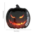 thumbnail image 3 of Honmine 10 Pieces Halloween Pumpkin Paper Plates Black Orange Pumpkin Grimace Plates Disposable Serving Trays for Halloween Party Favors, 3 of 6