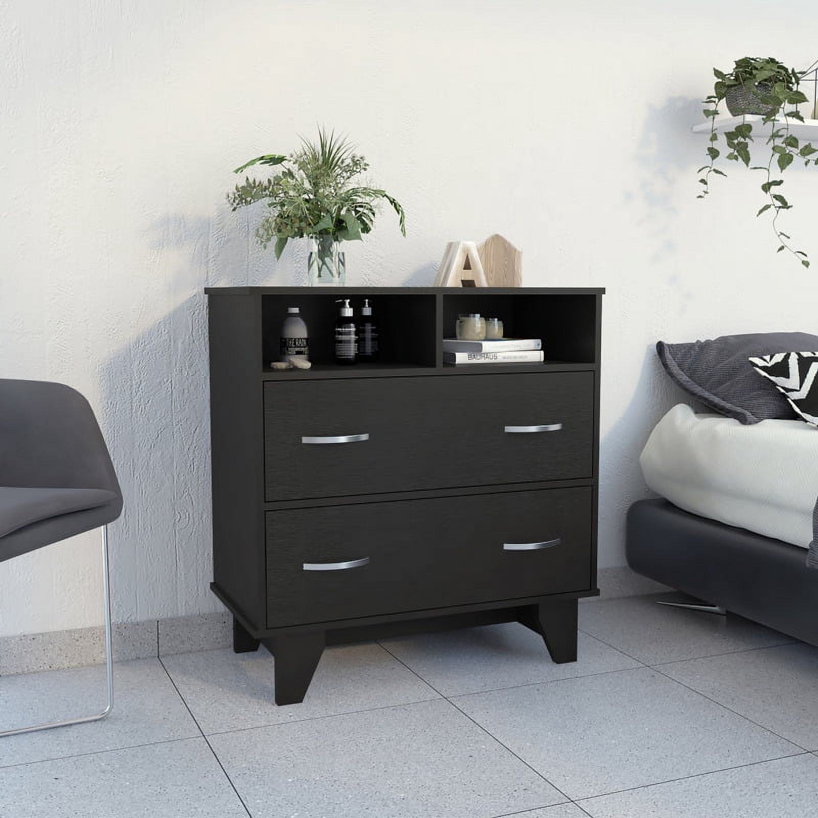 Novogratz Kelly 5 Drawer Dresser, Ivory Oak - Walmart.com