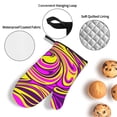 thumbnail image 4 of ZICANCN Oven Mitts and Pot Holders Sets, Groovy Hippie Wavy Art Baking Sets Kitchen Heat Resistant 4 Pieces, 4 of 8