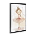thumbnail image 2 of Stupell Industries Eclectic Crowned Ballerina with Flowers Black Floating Frame Canvas Art, 17 x 25, by Creative Studio, 2 of 8