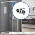thumbnail image 2 of Ensemble de 4 Rouleaux de Porte de Douche Double Haut et Bas - Sans Bruit - Rouleau Coulissant Double - 23mm, 2 of 5