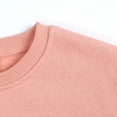 thumbnail image 6 of Lovskoo Infant Baby Boys Girls Crewneck Sweatshirt Long Sleeve Fleece Keep Warm Small and Medium Children Casual Basic Pullover Solid Outwear Top Baby Winter Clothes Pink, 6 of 8