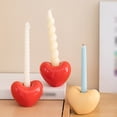 thumbnail image 3 of Heart Shaped Candlestick Ceramic for Valentines Day Home Decor, 3 of 8
