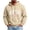 Beige, variant on MXALUOB Hooded Sweatshirts for Men Letter Graphic Warm Fashion Pullover Drawstring Drop Shoulder Fall Winter Hoodies Casual Streetwear