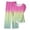 Pink, variant on CHUMUD Womens 2 Piece Outfits Sets Watching Set Short Sleeve Ruched Drawstring Crew Neck Tops and Wide Leg Pants Clothing Sets