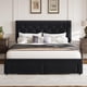 thumbnail image 4 of Garvee Cama Platforma Terciopelo con 2 Cajones y Cabecera Vintage – Sin Box Spring, 4 of 8