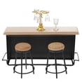 thumbnail image 1 of ColoMX 8pcs Miniatura Juego Set Mueble Mueble Mini Mini Barra de madera, 1 of 7