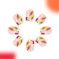 thumbnail image 5 of Fofosbeauty 24pcs Press on Nails,Supremely Fit Artificial Acrylic Nails Stick on Nails,Glue on Nails for Women Gift,Square Fall Winter Maple Leaves Fall Falling Leaves, 5 of 9