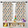 thumbnail image 5 of Blackout Kids Curtains,Cartoon Construction Vehicles Cones Gray Pattern Childrens Insulated Curtains Set Of 2,Bedroom Essentials,Toddler Room Decor 42"x54", 5 of 5