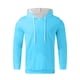 thumbnail image 2 of Gibobby Sudaderas hombre Sudadera de Manga Larga con Cierre de un Cuarto para Hombre Color Liso con Bolsillo(Azul celeste,CH), 2 of 4