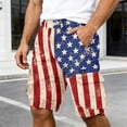 thumbnail image 2 of WERYOUNG Casual Cargo Shorts For Man Patriotic Stars And Stripes Shorts USA Independence Day Celebration Shorts Outdoor Adventure Versatile Bottom L, 2 of 5