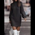 thumbnail image 4 of Suéteres Tipo Cárdigan para Mujer, Abiertos Al Frente, para Otoño e Invierno, de Larga, Holgados, Informales, para Abrigo. Negro XL, 4 of 10