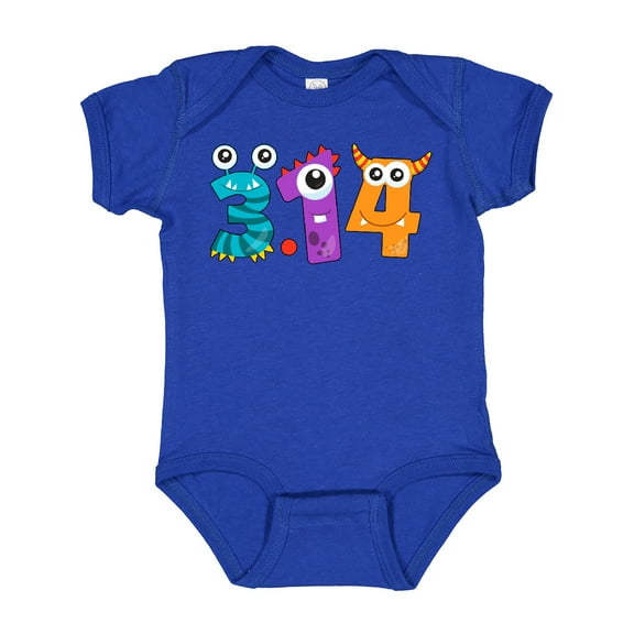 Inktastic Monsters Like Pi Pi Day Numbers Boys or Girls Baby Bodysuit