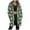 Dark Green, variant on larppty Women's Long Warm Teddy Fleece Jacket - Hooded Elegant Plush Christmas Transition Winter Coat（Dark Green，L）