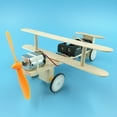 thumbnail image 4 of HLONK STEM Kit Wooden Construction Science Projects Assembly Mechanical Models 3D Building Blocks DIY Educational Toys Electric Taxiing Aircraft, 4 of 9