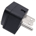 thumbnail image 2 of Adaptador de enchufe de viaje de EE. UU., 4 unidades, UE/Reino Unido/AU/In/CN/JP/Asia/Italia/Brasil a EE. UU. (tipo B), 3 enchufes de EE. UU., cargador convertidor negro, 2 of 6