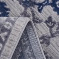 thumbnail image 4 of Usak Collection 5' x 7' Blue/Silver Oriental Distressed Non-Shedding Area Rug, 4 of 6