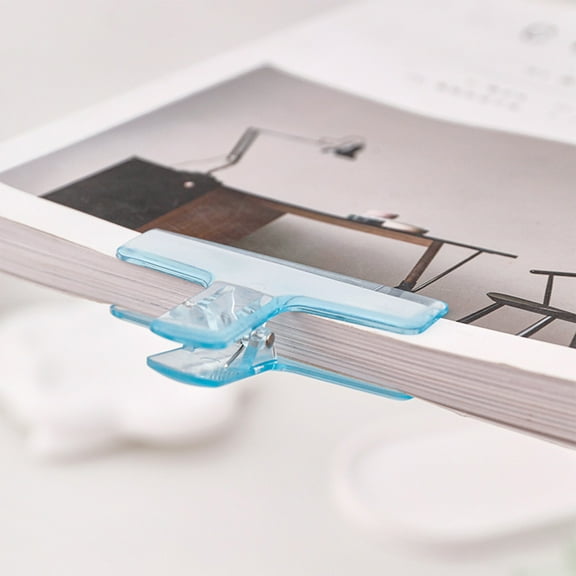 Gumesh Mini Transparent Binder Clips - Foldback Clips for Documents, Food Bags & Small Bills | Plastic Dovetail Grip Design