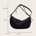 thumbnail image 5 of Bolso bandolera para mujer, bolso de nailon para bolas de masa hervida, regalo de cumpleaños, compras informales (negro) Wdftyju Para Estrenar, 5 of 5