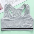 thumbnail image 2 of Girls' Cotton Crop Training Bra, Breathable Little Kids Sport Bralette, 2 of 4
