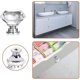 thumbnail image 4 of Perillas de cristal para cajones, muebles de tocador, de aleación de zinc, de cristal, para armario (10 unidades), 4 of 5