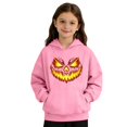 thumbnail image 5 of Grblisyd Girls Hoodies Sweatshirt Casual Sport Clothing for Kids Fashion Pumpkin Face Trendy Hooded Pullover 6-13 Years Old Fall Outfit, 5 of 6