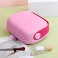 thumbnail image 3 of Large-Capacity Waterproof Makeup Case - Cosmetic Bag with Handle, Square Wash Storage Pouch for Bath, 3 of 5