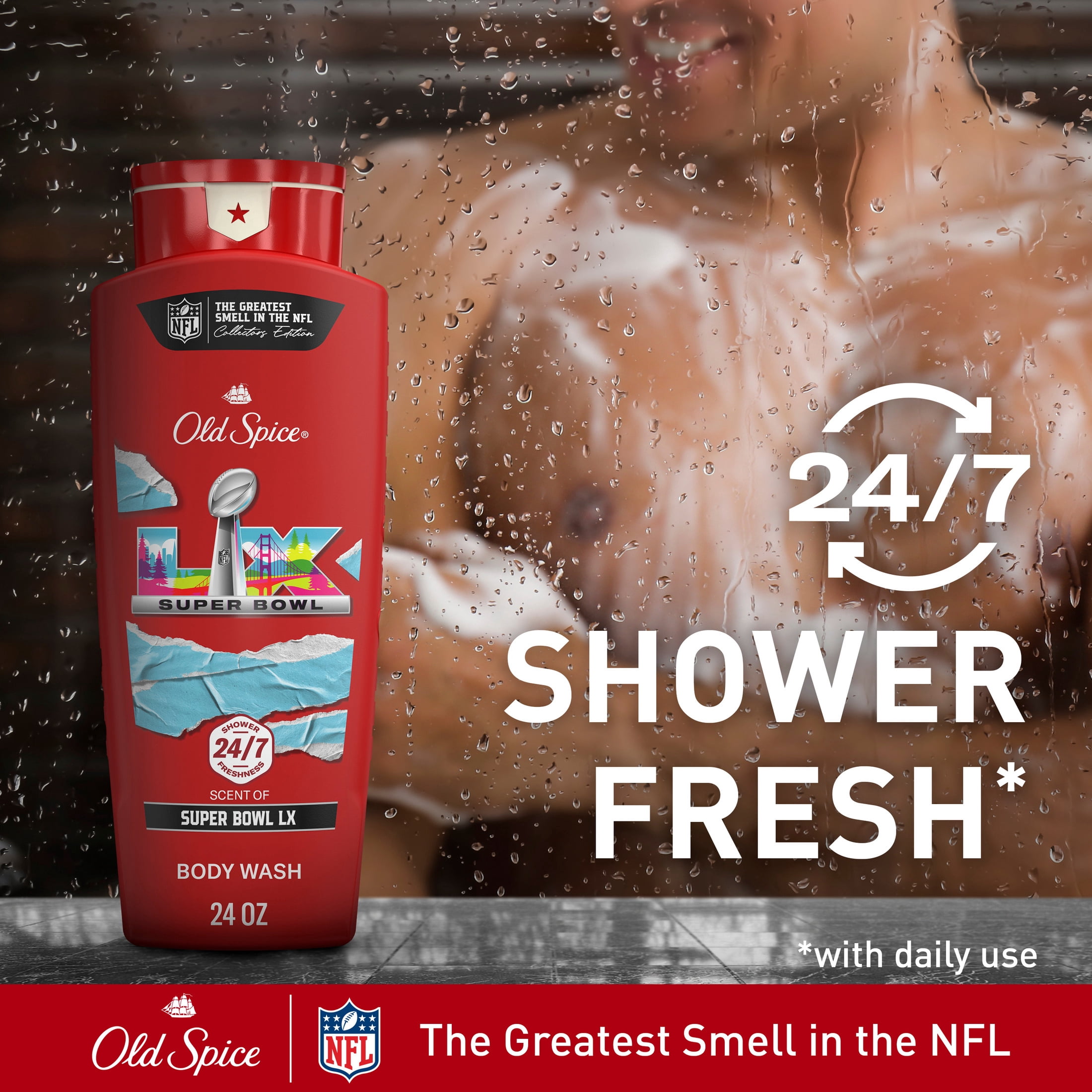 (2 pack) Old Spice Body Wash, Super Bowl LX, 24oz