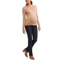 thumbnail image 4 of Oh! Mamma Women's Maternity Bootleg Jeans with Full Panel and Belted Detail, 4 of 4