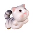 thumbnail image 2 of Dserhfy Cat Small Statue Naughty DIY Material Exquisite Workmanship Cake Toppers Cat Animals Figurines for Home, 2 of 8